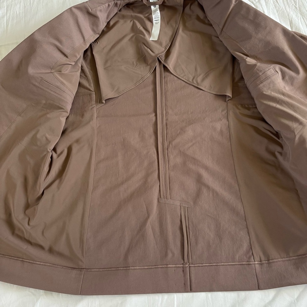Lululemon Relaxed Fit Twill Blazer TPTC Taupetastic Brown Women’s Size M - Picture 5 of 6